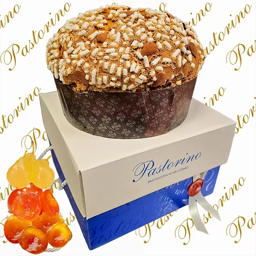 Panettone artigianale albicocca pera e pesca - scatola
