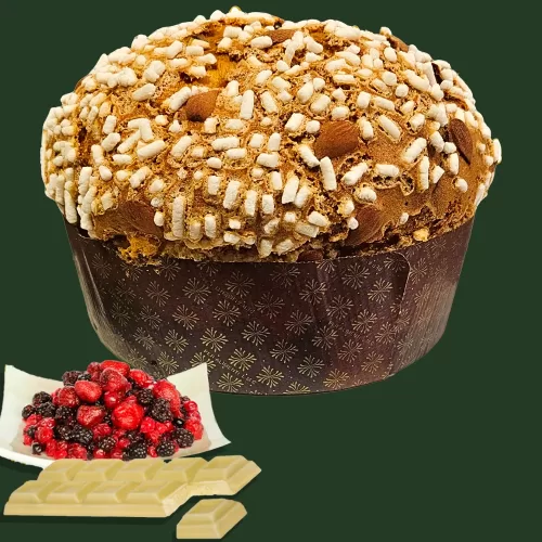 Panettone artigianale frutti di bosco e cioccolato bianco