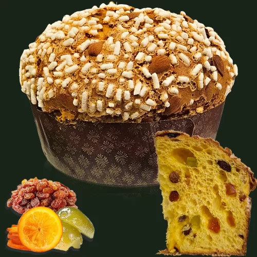 Panettone classico artigianale uvetta e canditi